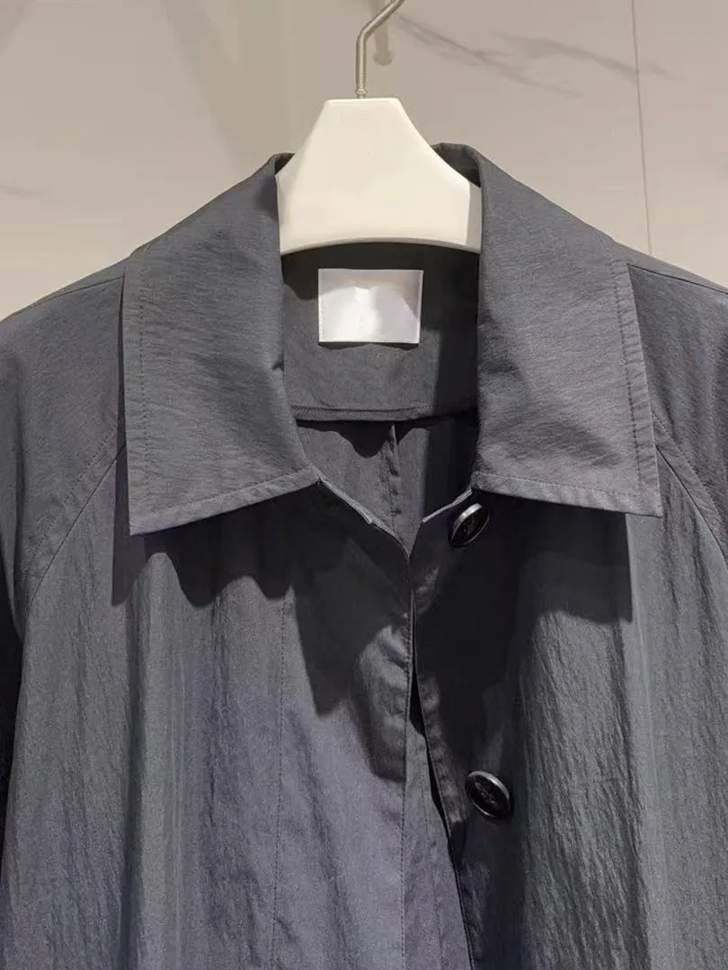 

Женское пальто большого размера с длинными лацканами, повседневное свободное пальто, корейская версия, хлопковая ткань, осеннее новое поступление