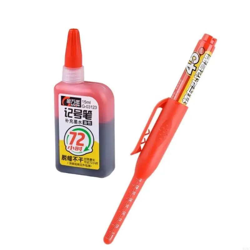 Marcatori carpenter punta lunga 45 mm con scale marcatore a profondo punta lunga per marcatura