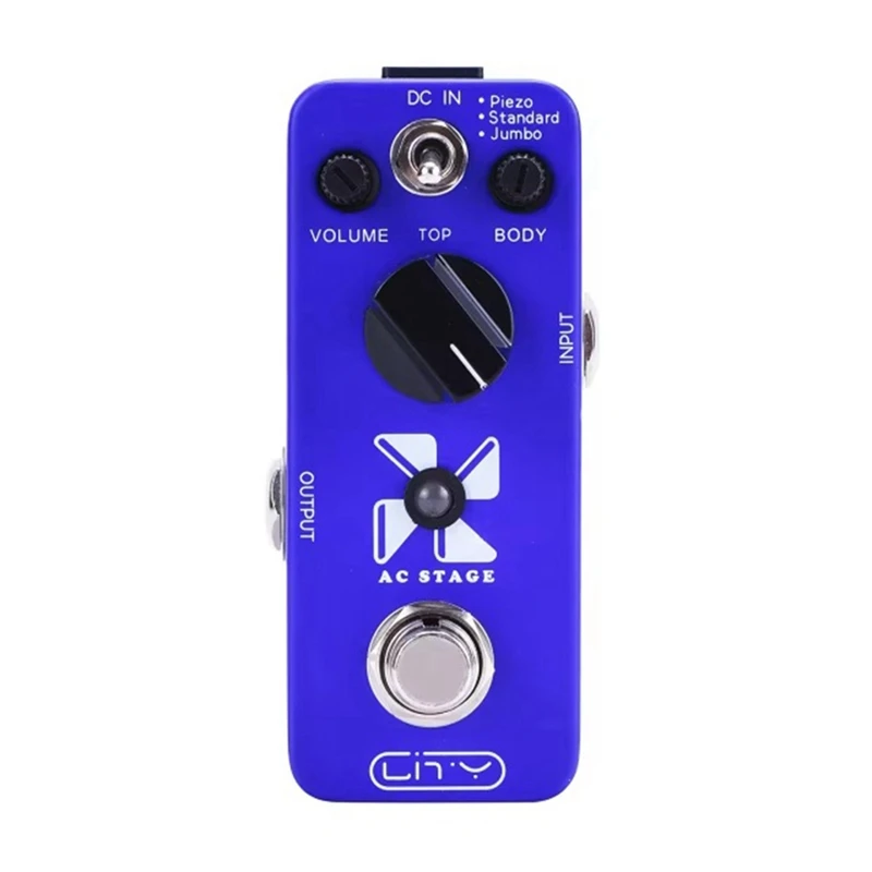 

Guitar Effect Pedal Acoustic Simulation AC Stage Electric Guitar Effect Pedal 3 Modes Piezo/Standard/Giant True Bypass