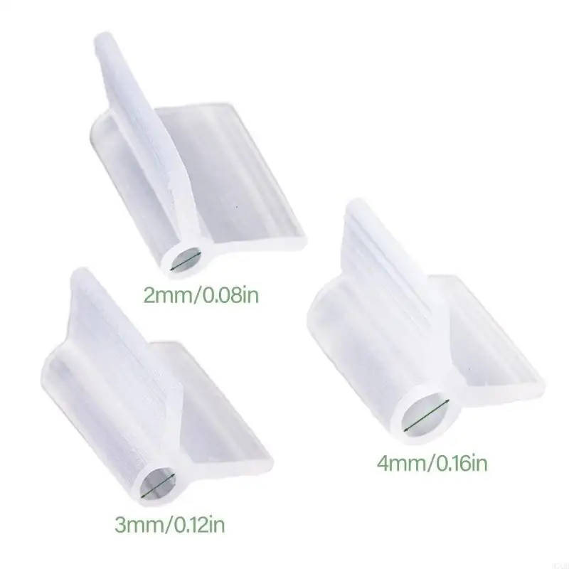 97QD 20pcs Clip injerto planta, plántulas tomate Clip injerto injerto Mini planta flores transparentes Injerto