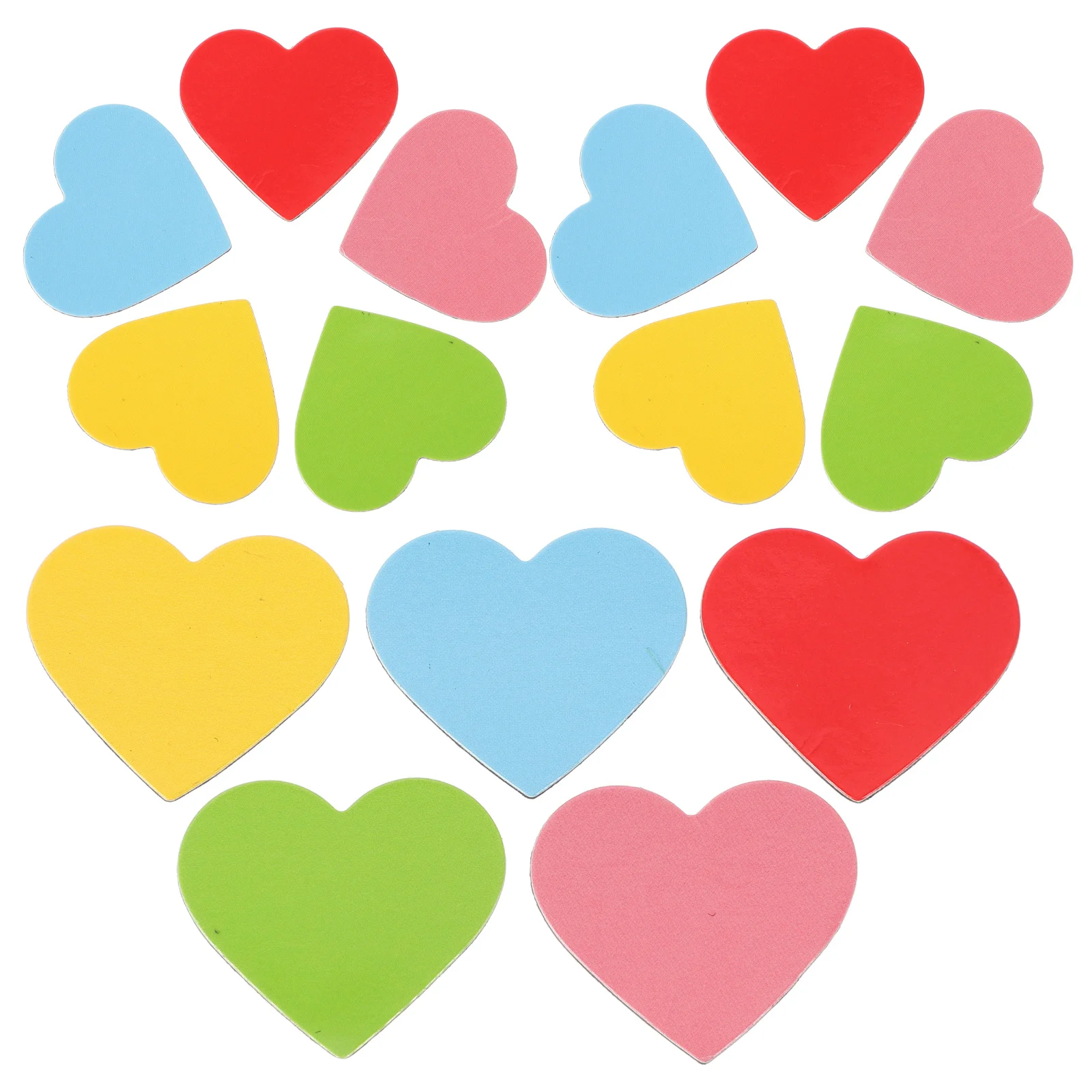 100 قطعة ملصقات الثلاجة على شكل قلب متعة مكتب الفصول الدراسية ديكور عيد الحب حفل زفاف لصالح قلوب مغناطيس للفصول الدراسية #1
