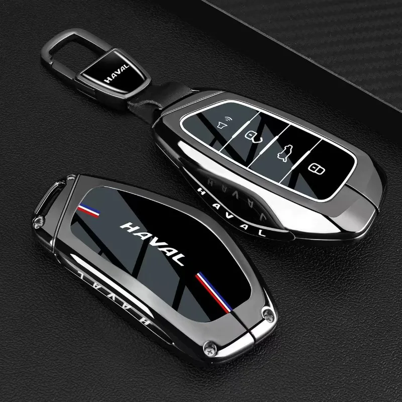 

Premium Zinc Alloy Key Cover Case for Haval H6L / Big Dog Plus / Menglong Hi4 / Shenshou / Xiaolong MAX (2026) - Key Fob Shell