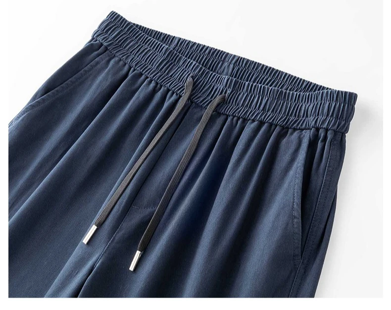 Bequeme Herren-Baumwollhosen | Frühling Sommer Gerade Geschnittene Weite Hose | Lässige Weite Hosen für den Alltag S-4XL – Detail 14
