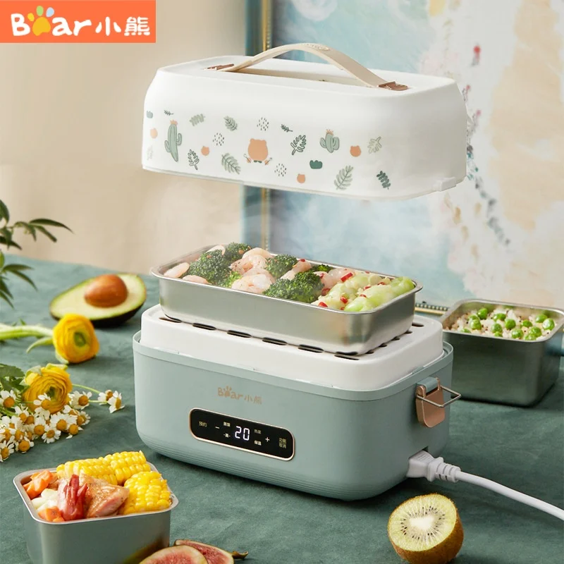 Bear Electric Lunch Box Microcomputer Reservation Heating Lunch Box Double-layer Stainless Steel Liner Insulation Lunch Box