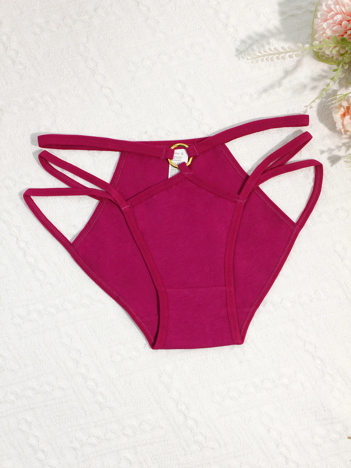 5 قطع من ملابس داخلية نسائية مثيرة مجوفة، ملابس داخلية نسائية من القطن والدانتيل سريعة الجفاف، ملابس داخلية نسائية عصرية قابلة للتنفس