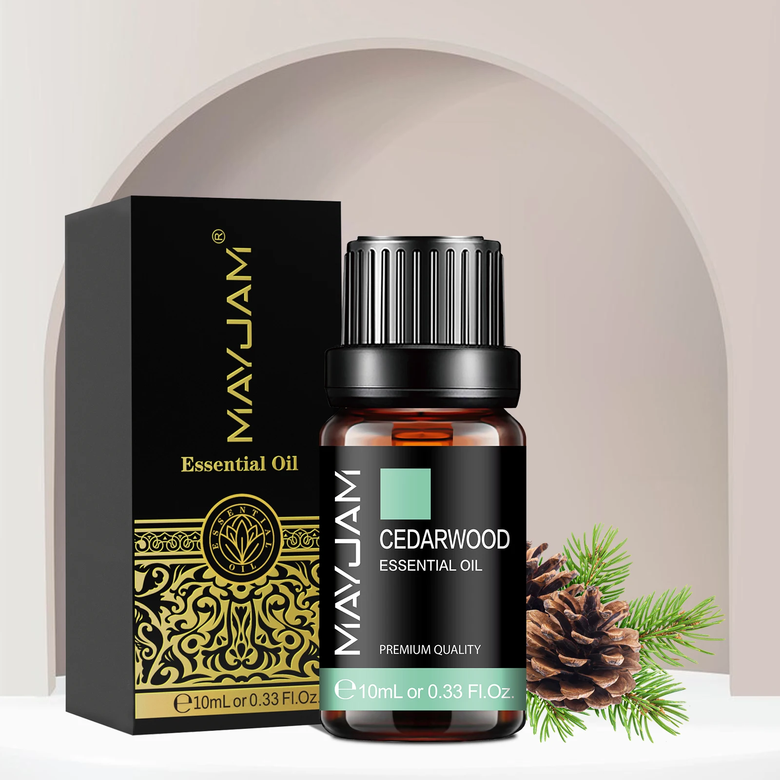 MAYJAM 3PCS/SET Vanilla Cedarwood Lemongrass Pure Essential Oils For Humidifier Diffuser Burner Making Soaps Candle DIY Perfume
