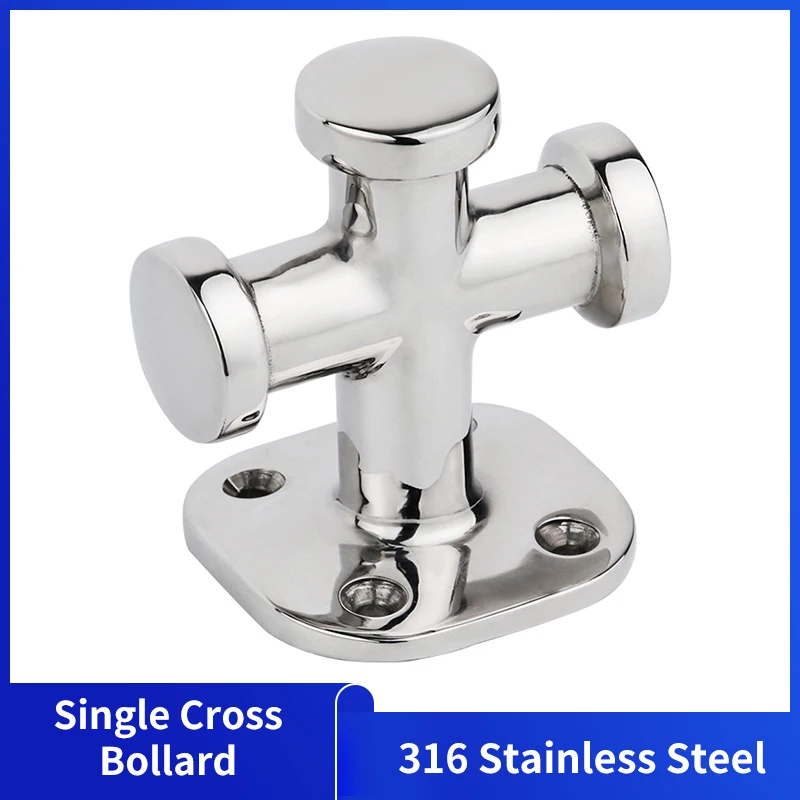 

Alastin Marine Heavy Duty Single Cross Bollard Mooring Cross Bitt Cleat 316 Stainless Steel Deck Hardware Boat Accessories