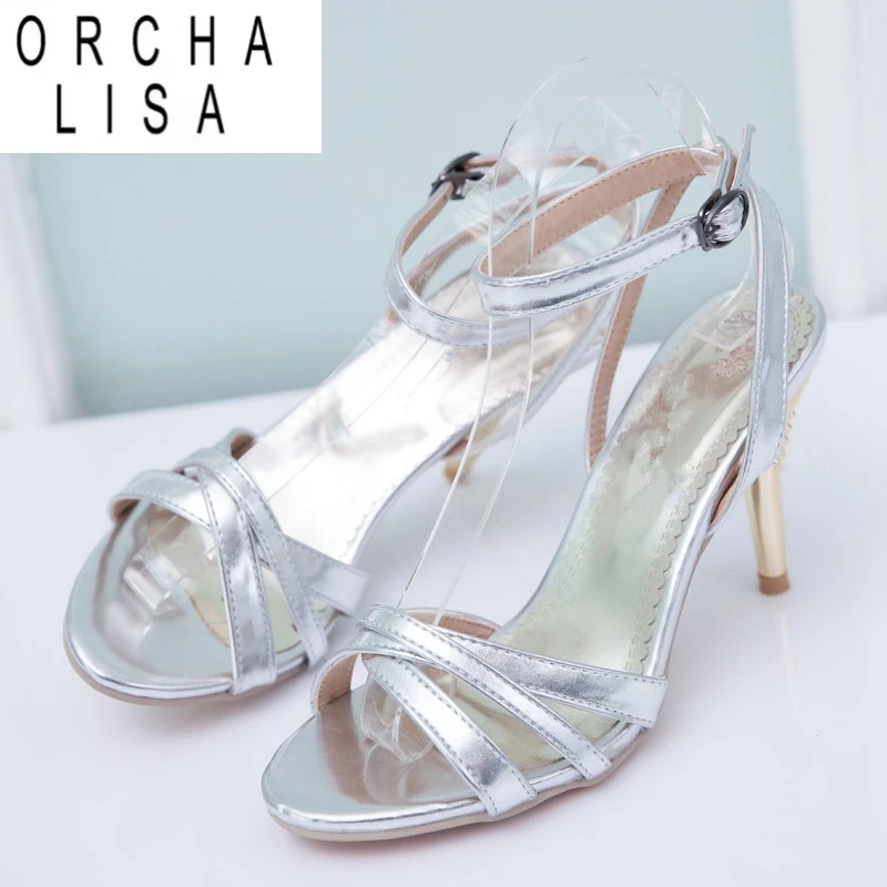 

ORCHA LISA, размеры 34–47, женские сандалии, летние офисные женские туфли-лодочки на высоком каблуке с пряжкой и ремешком, пикантная обувь mujer