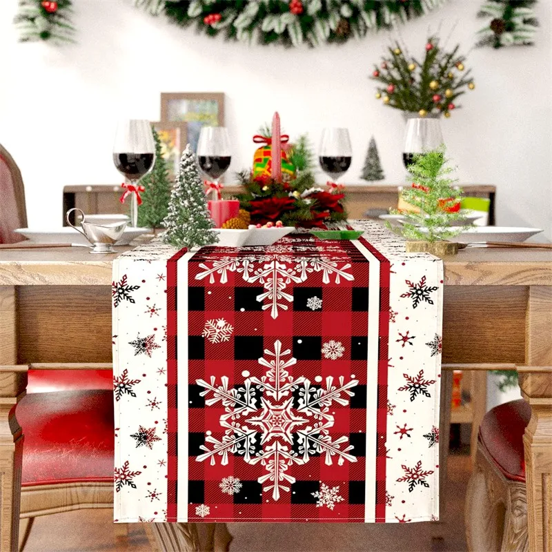 Fall Thanksgiving Pumpkin Maple Leaf Linen Table Runners Kitchen Table Decor Farmhouse Table Runner for Dining Table Party Decor