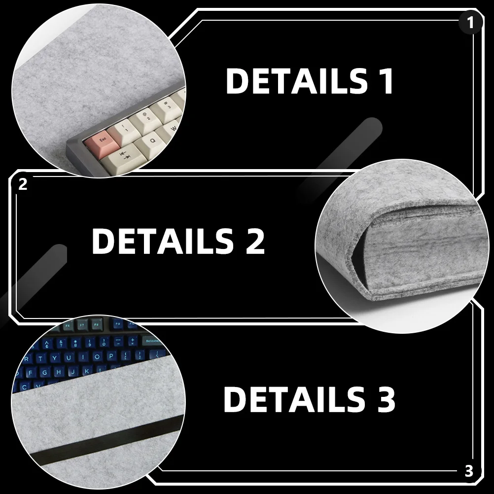 

Keyboard Storage Bag For 61-Key Mechanical Keyboard Thickened Dust-Proof Pouch Protective Carrying Case For Tablet Accessories