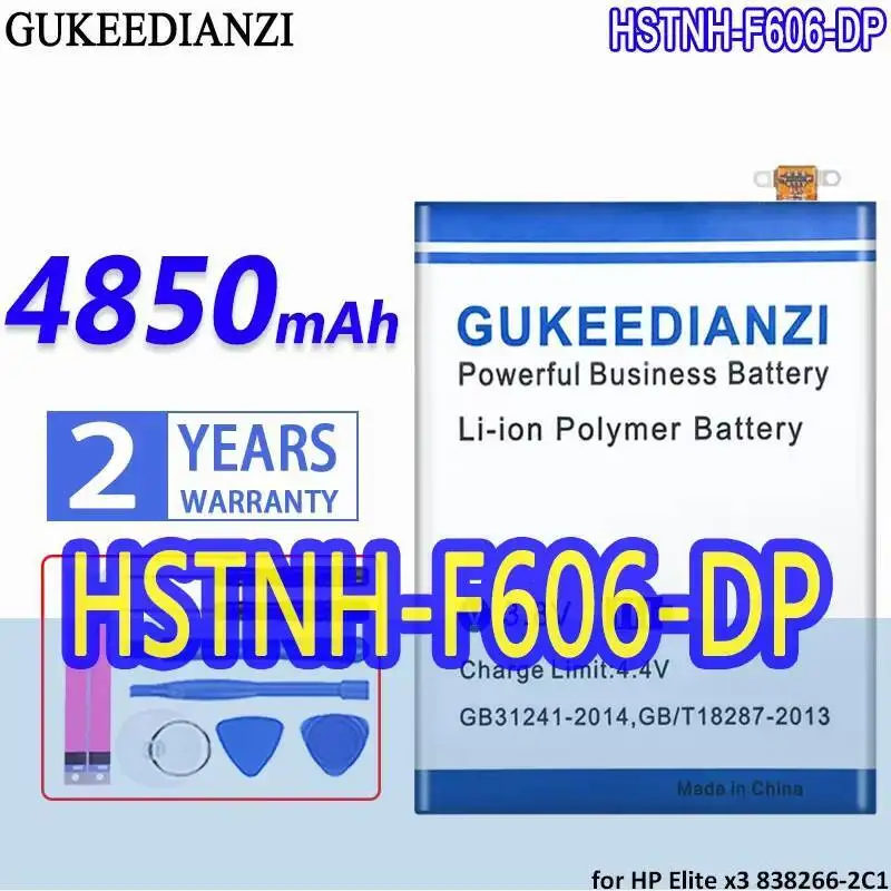 for-hp-elite-x3-838266-2c1-hstnh-f606-hhf606-premium-replacement-hstnh-f606-dp-4850mah-high-capacity-tablet-phone-battery