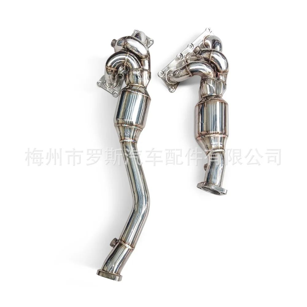 Adecuado para colector BMW 325 E46 N52 2,5 3,0 2005-2009 tubo de bajada de escape delantero