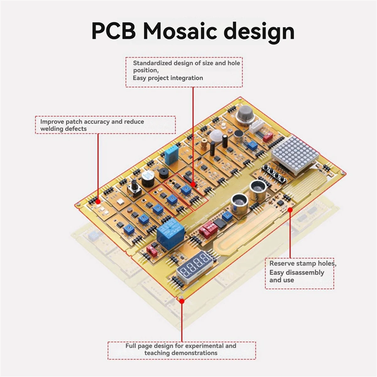 

For Arduino Basic Experiment Kit PCB Layout Design Suitable for Raspberry Pi 51 MCU STM32