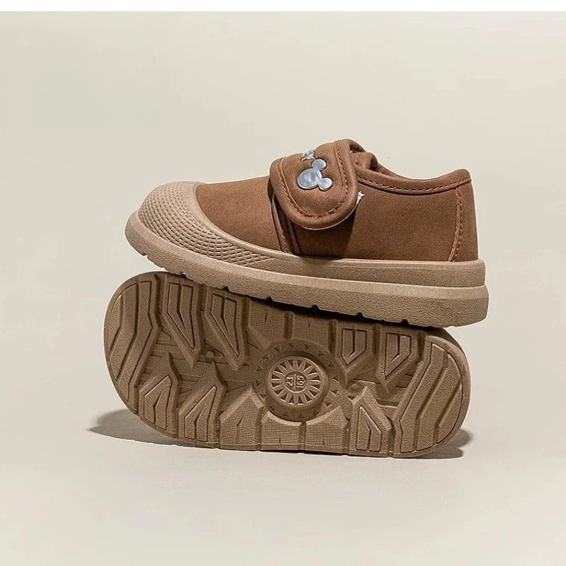 

2025 Disney Boys Booties, Fleece-Lined Winter First Walkers for Toddlers & Small Kids Warm Shoes