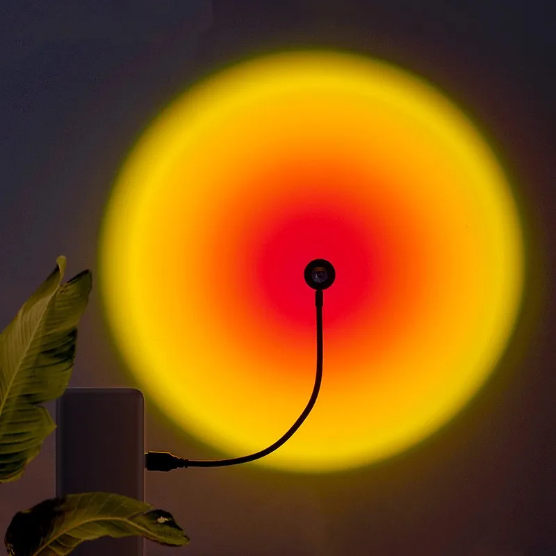 Led USB Sunset Lampe Nacht Licht Projektor Geburtstag Party Dekoration Tragbare Stimmung Licht Für Schlafzimmer Wohnzimmer Wand Fotografie