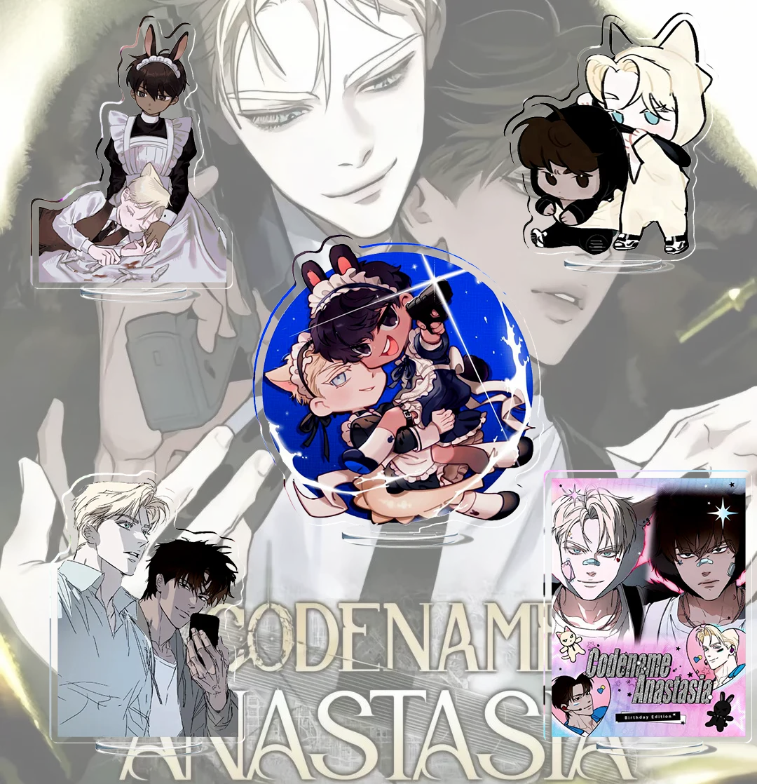 

Anastasia Codename New Acrylic Manwha Stand Model Plate Decoration Originality Desk Figure Display Accessories Tableware Couple
