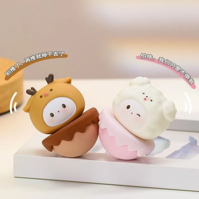Simpatico animale bicchiere modello bambola cartone animato bicchiere ornamento da tavolo piccolo giocattolo per bambini bicchiere giocattolo educativo premi per la scuola materna