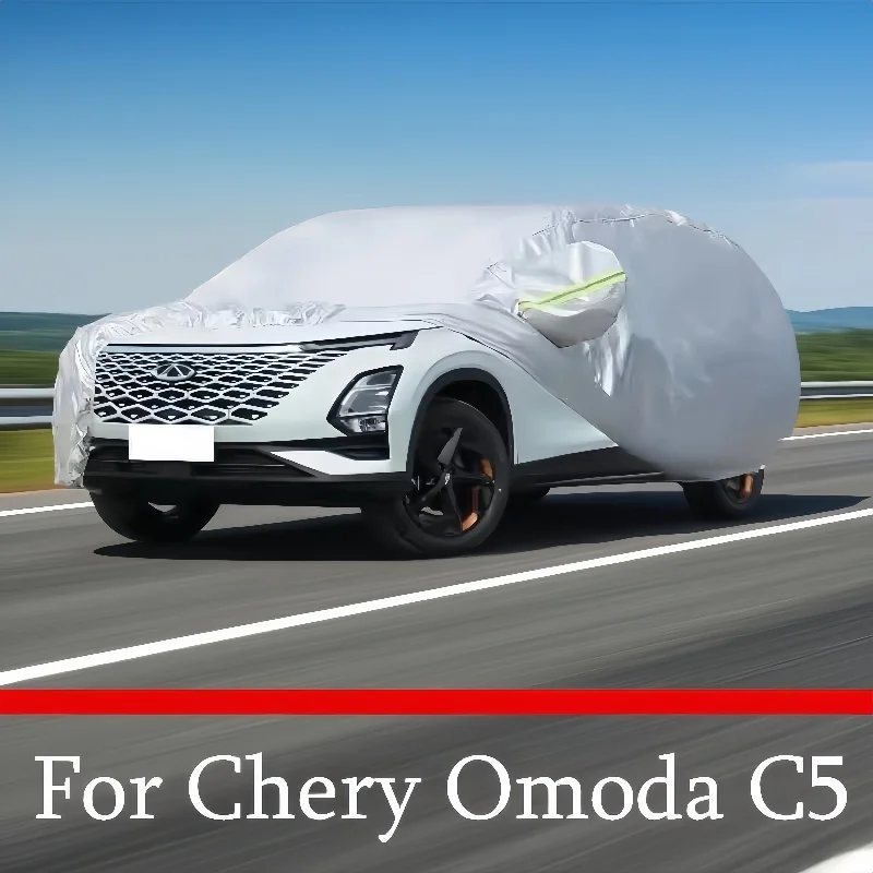 Car Cover For Chery Omoda C5 5 FX 2022 2023 Outdoor Sun Shade Anti-UV Rain Snow Fog Resistant Cover Dust Proof Accessories