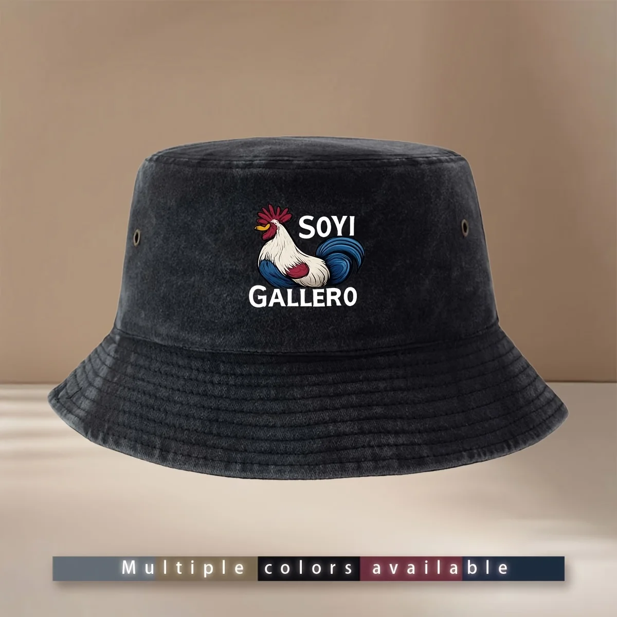 Soja-Gallero Fischerhut mit Hahnenmuster, Outdoor-Essen im Freien, Camping, LKW-Fahrer, Fischerhut, Angeln, unverzichtbar, leicht