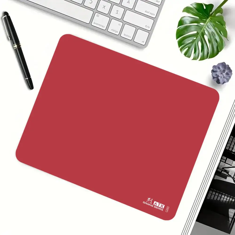 Large Size Mousepad Solid Deep Red Plain Surface Playmat For Laptop Office Desktop Bedroom Learning Table Mat