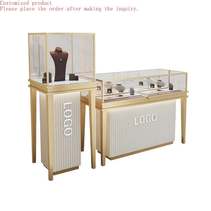 

Custom.Small Fine Jewelry Display Cabinet Elegant Glass Showcase for Displaying Collections