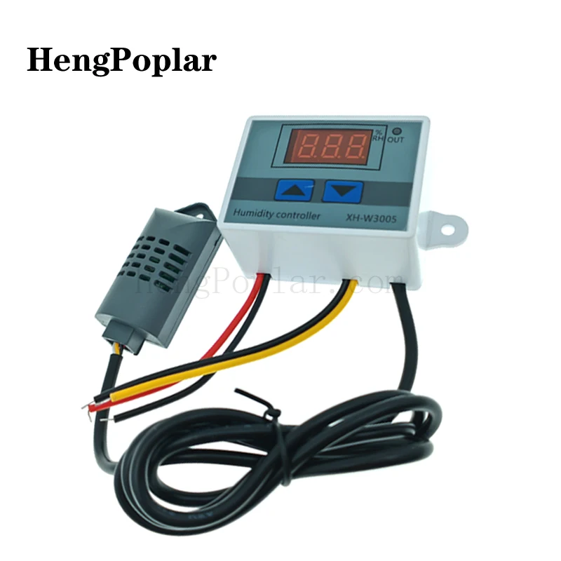 Digital Humidity Controller XH-W3005 12V 24V 220V Humidistat Hygrometer Humidity Control Switch Regulator + Humidity Sensor