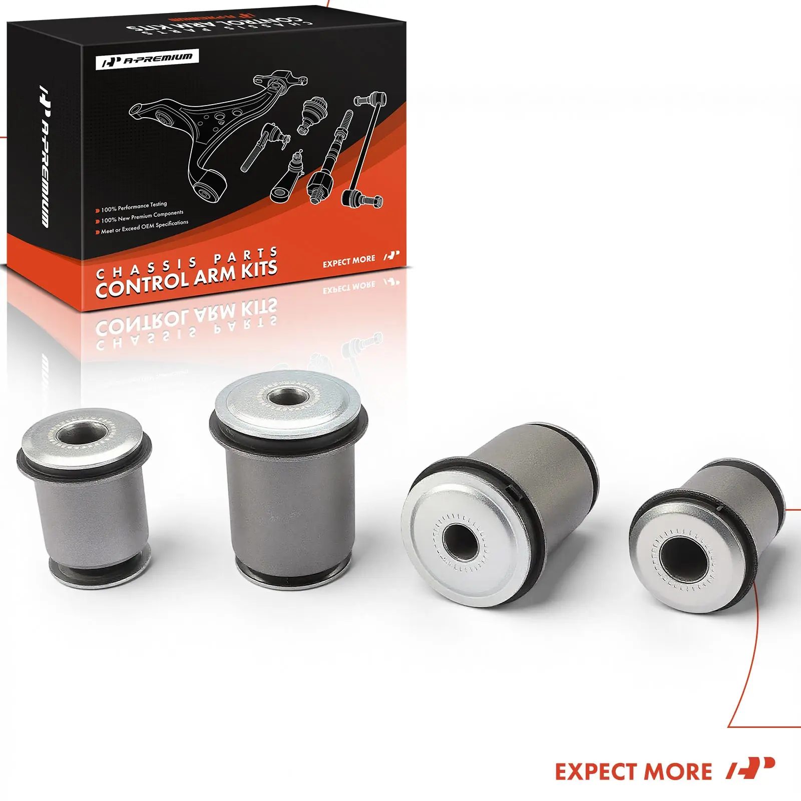 A-Premium 4x Front Lower Control Arm Bushing for Toyota Land Cruiser 2008-2021 Lexus LX570 2008-2021