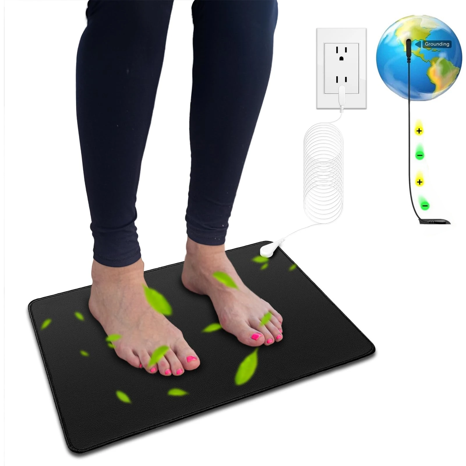 

10 x 27in Earthing Mat Grounding Pad for Improves Sleep,Enhanced Circulation,Reduces Inflammation & Pain Grounding Mat for Desk