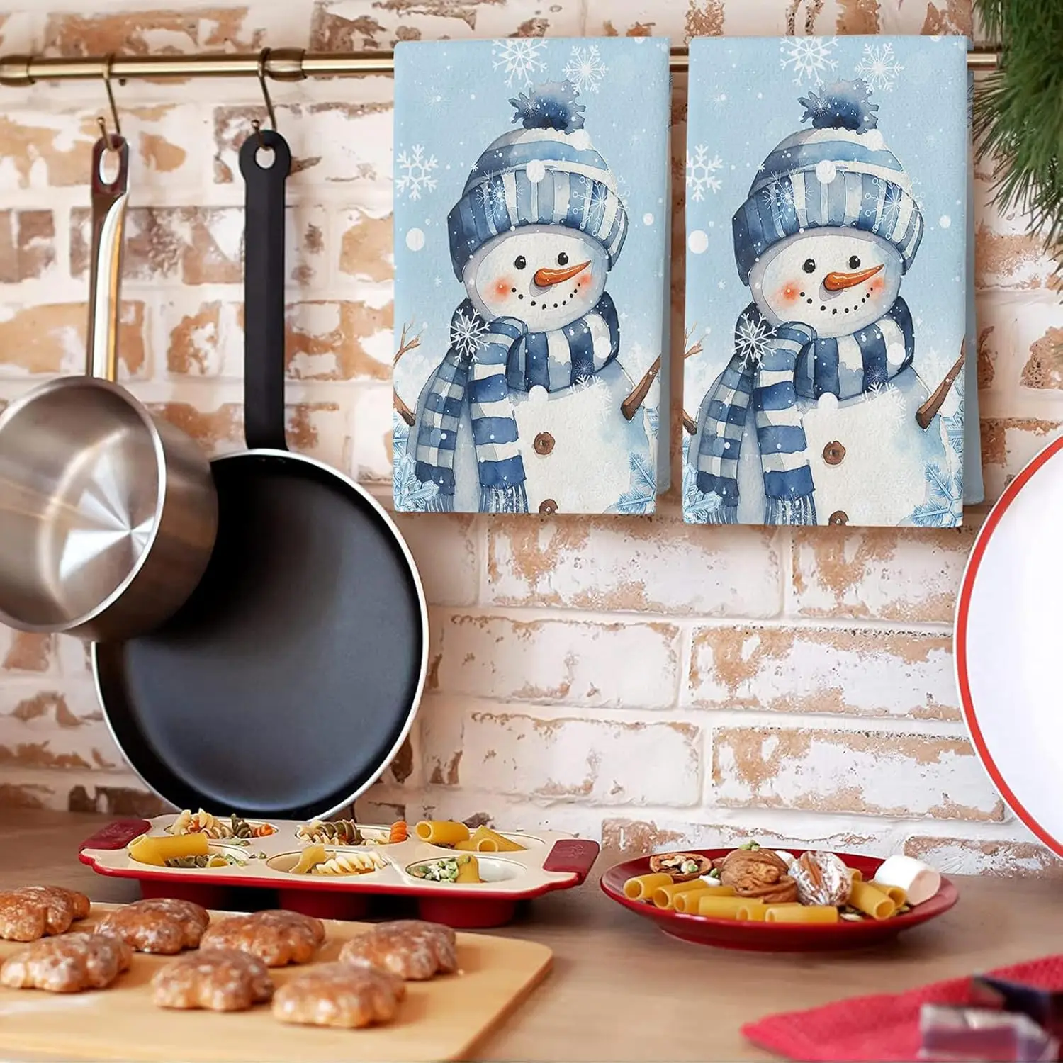 

Рождественский снеговик, снежинка, кухонное блюдо, чайные полотенца, чистящие средства, быстросохнущие салфетки для рук, рождественские украшения