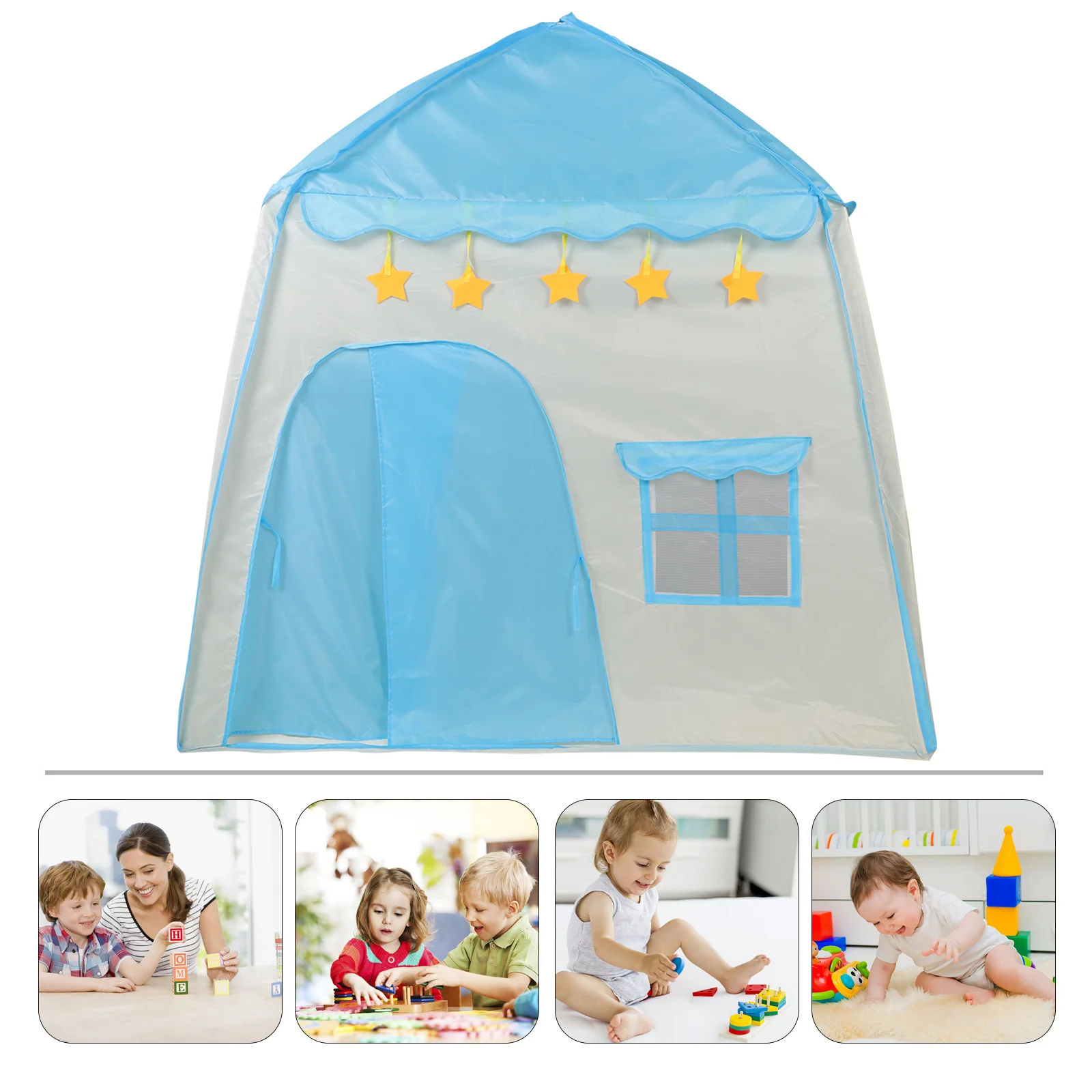 Maison de jeu Portable pour enfants, tente d'intérieur, château du Prince, pliable, en forme de voiture, matériau respirant, facile à installer, ornement Floral