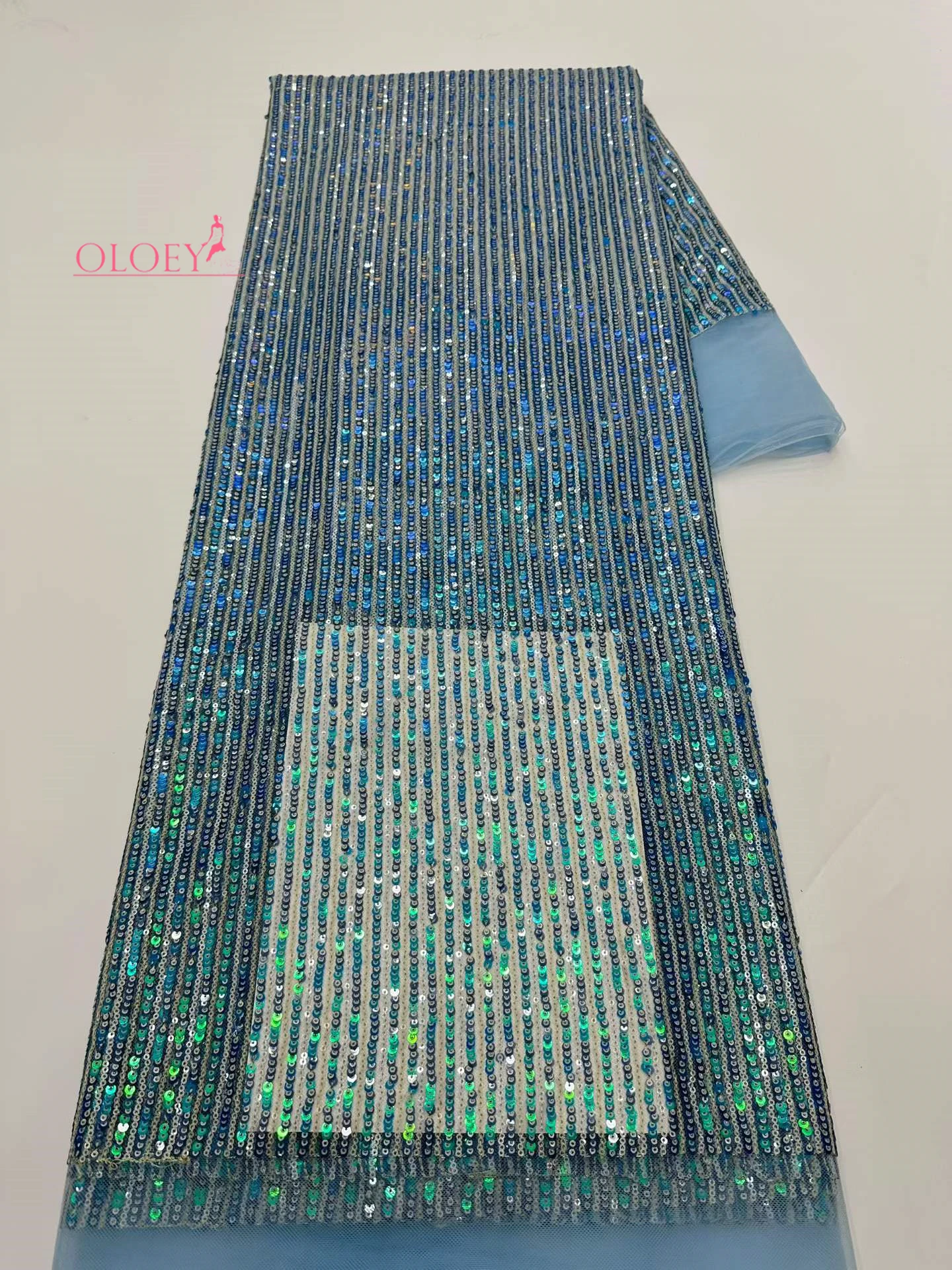 

Элитная африканская ткань OLOEY с пайетками и бисером, кружево 2026 года, высококачественная вышивка для свадебных платьев, французский тюль для шитья