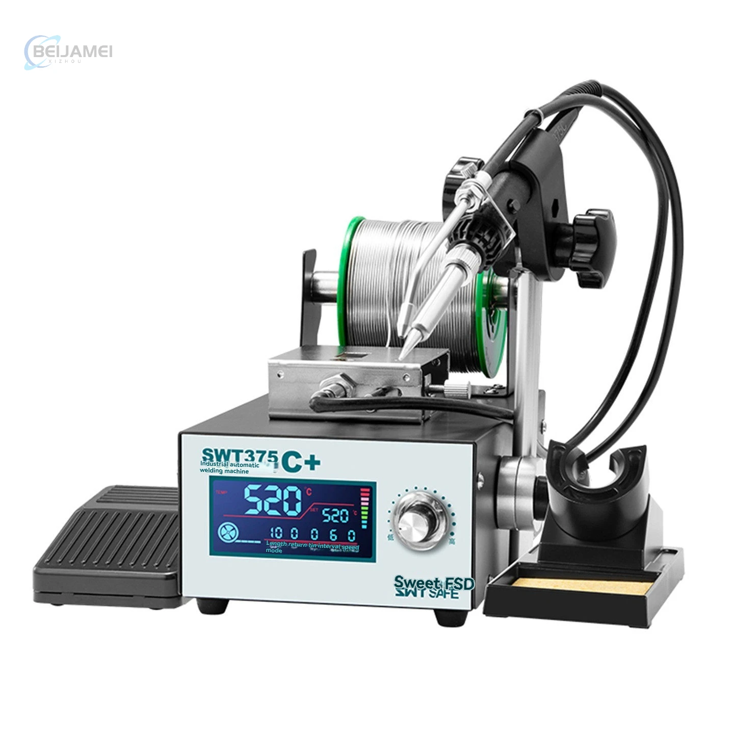 Semi Automatic Foot Operated Soldering Machine, Constant Temperature Soldering Table