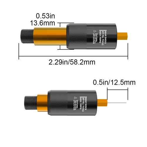 Imagen 2 del producto Adaptador de carga de aguja IFP para choque trasero de bicicleta, herramienta de llenado para FOXRP2/RP23/FLOAT-X/CTD/FLOAT-DPS para X-FUSION CCDB, 1/2 Uds.