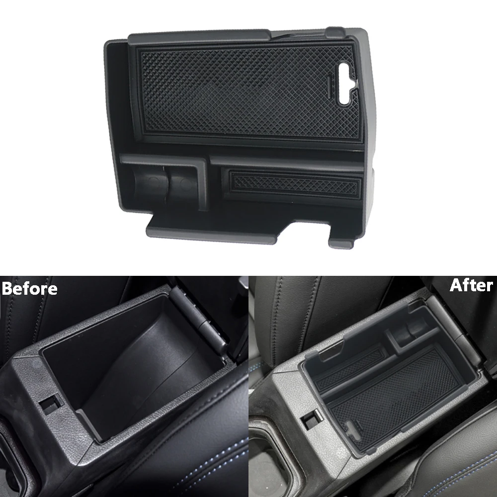 

Armrest Box Phone Holder Storage Tray Coin Organizer with Non-slip Mat for Jeep Compass 2021 2022 Car Interior Accessories