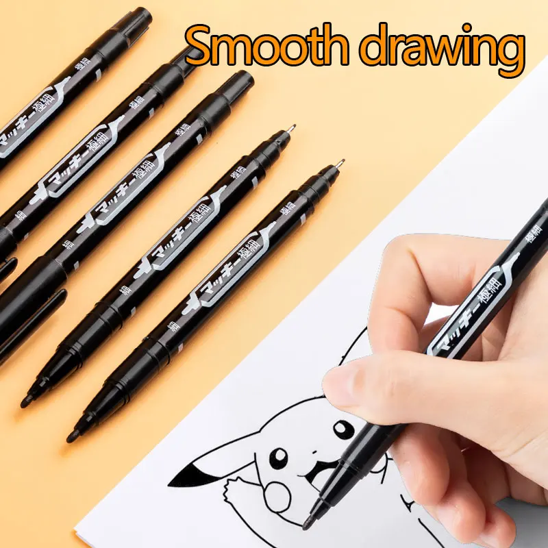 10 PCS Permanent Markers Pens Manga Waterproof Double Sided Colored Oily Ink Sketch Painting Art School Supplies Stationery view 6