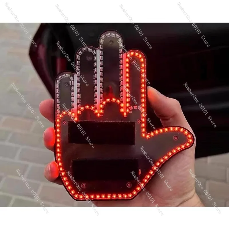 

Fun palm remote control gesture light multi-function night anti-rear-end dimming warning light wireless remote control