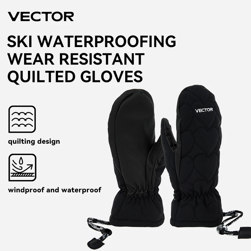 Gants de Ski VECTOR Winter pour hommes et femmes, antidérapants et coupe-vent, pour Snowboard, écran tactile thermique chaud, 3M