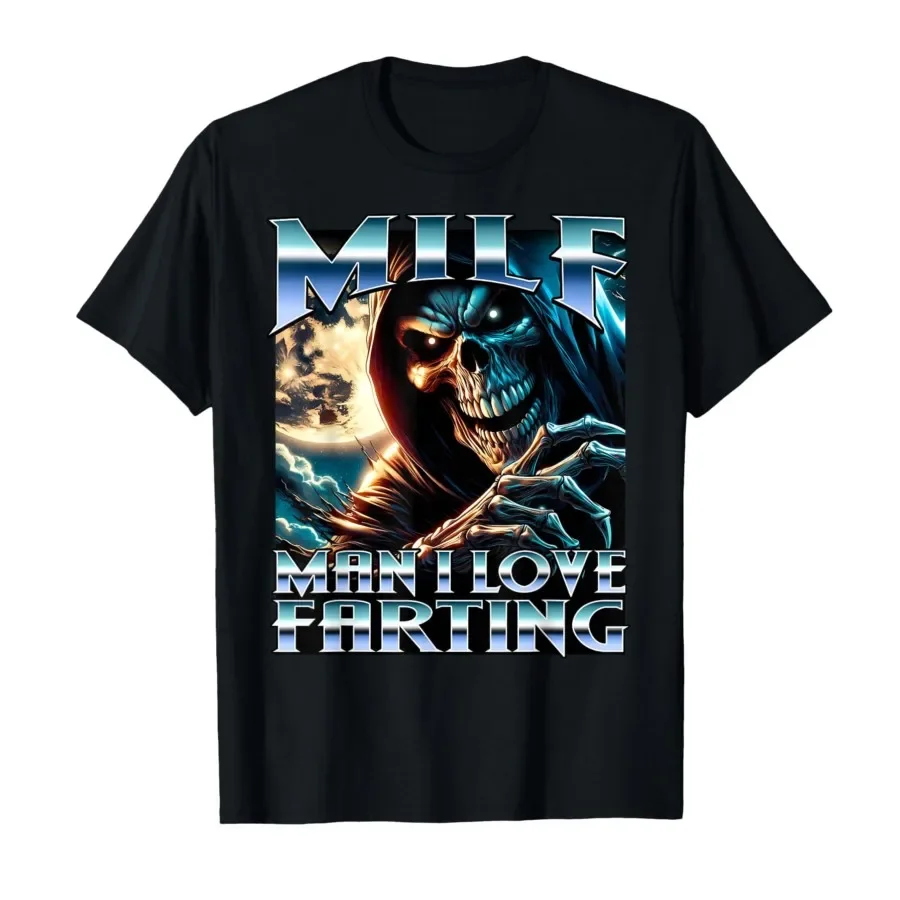 

Milf Man I Love Farting Toilet Destroyer Funny Fart Joke T-shirt For Men Women 100% Cotton T Shirts Short Sleeve Tops 0413-2