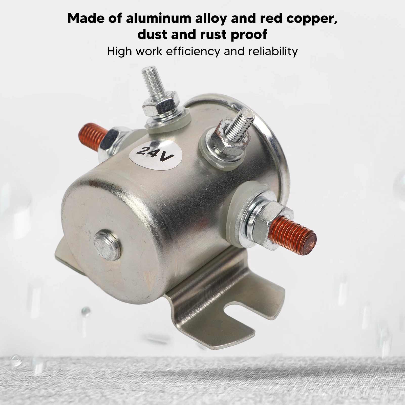 

Реле стартера двигателя 200 А, 24 В, 1114208, пылезащитное реле стартера, соленоид для лебедки, лодок, клубных автомобилей