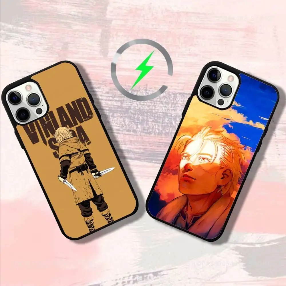 

V-Vinlands Anime S-Saga Phone Case For iPhone 17,16,15,14,13,12,11,Pro,Max,Plus,Mini,SE4,E Magnetic Magsafe Wireless Charging