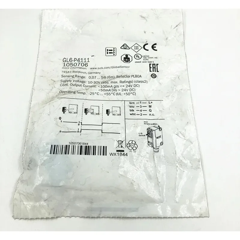 GL6-P4111 Mirror Reflecting Photoelectric Sensor 1050706