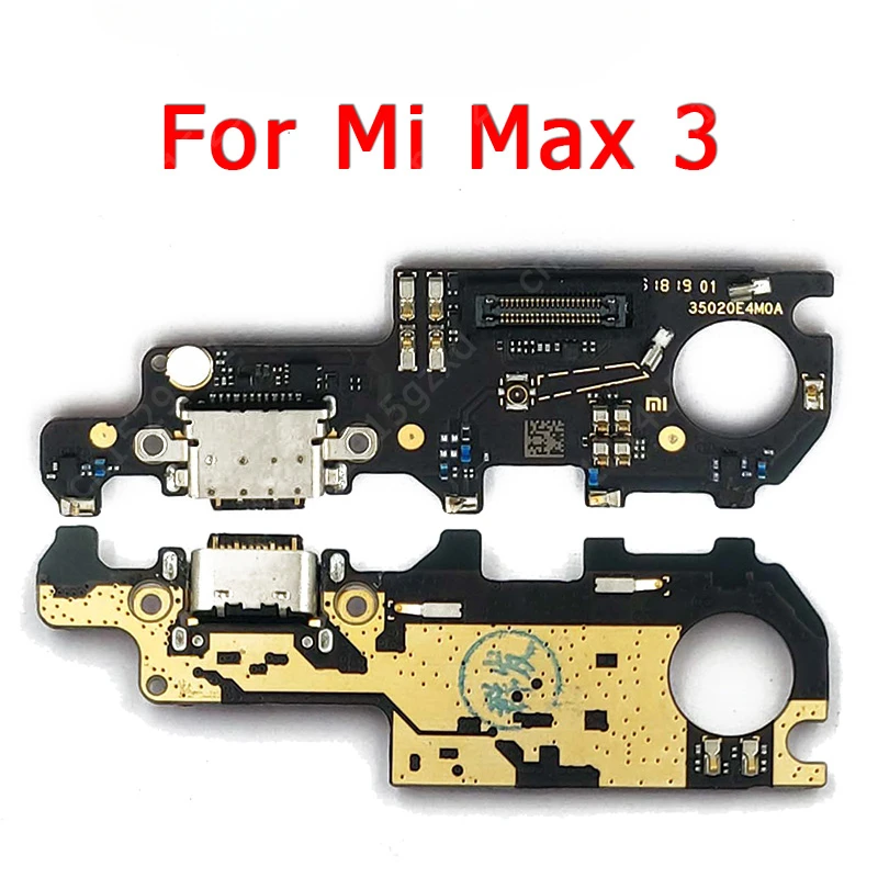 USB Charge Board For Xiaomi Mi Max 3 Max3 Charging Port PCB Dock Connector Flex Cable Replacement Spare Parts