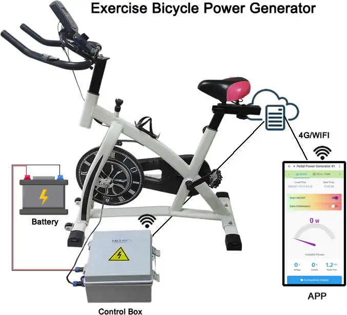 Intelligent APP Pedal Power Generator with Specific Control Box