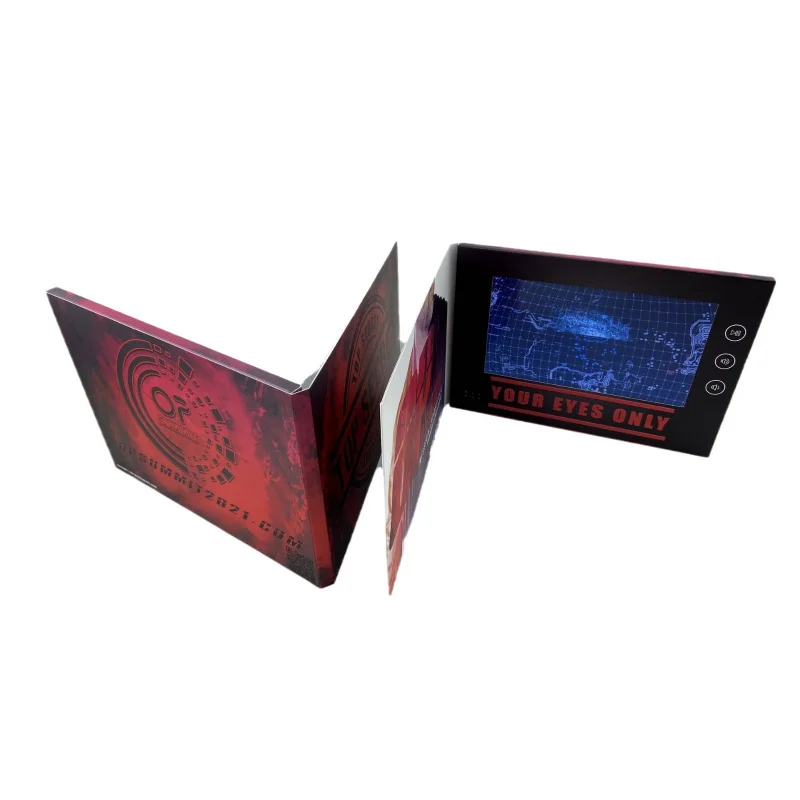 Customized. Company Promotion Private Production IPS Screen-inch 256Mb Video Greeting Card Video Advertising Brochure