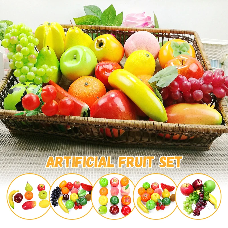 

Set Of Fake Fruits For Home Decoration, Fruit Model For Party Decoration, Fruit, Strawberry, Mango, Bananas,new