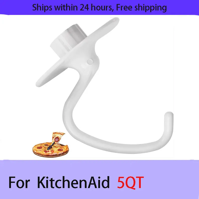 

For Kitchenaid 4.5-5 Quart Stand Mixers Aluminum Alloy Spray Dough Hook K45 K45SS KSM90 KSM150 Accessories and Attachments