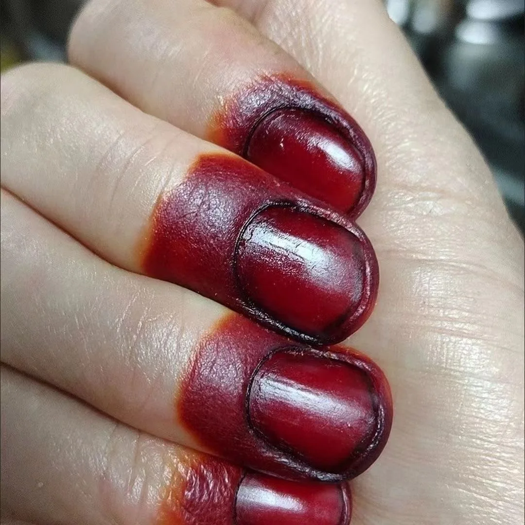 Natural Plant-Based Nail Dyeing Pink Henna Powder Is Gentle and Long-Lasting and Does Not Fade - view 5