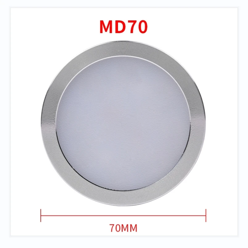 

2W 3.5W 5W Ceiling Spot Indoor Led Lamp 12V Ultra Thin Round Surface Mounted Panel Light Showcase Display Cabinet light