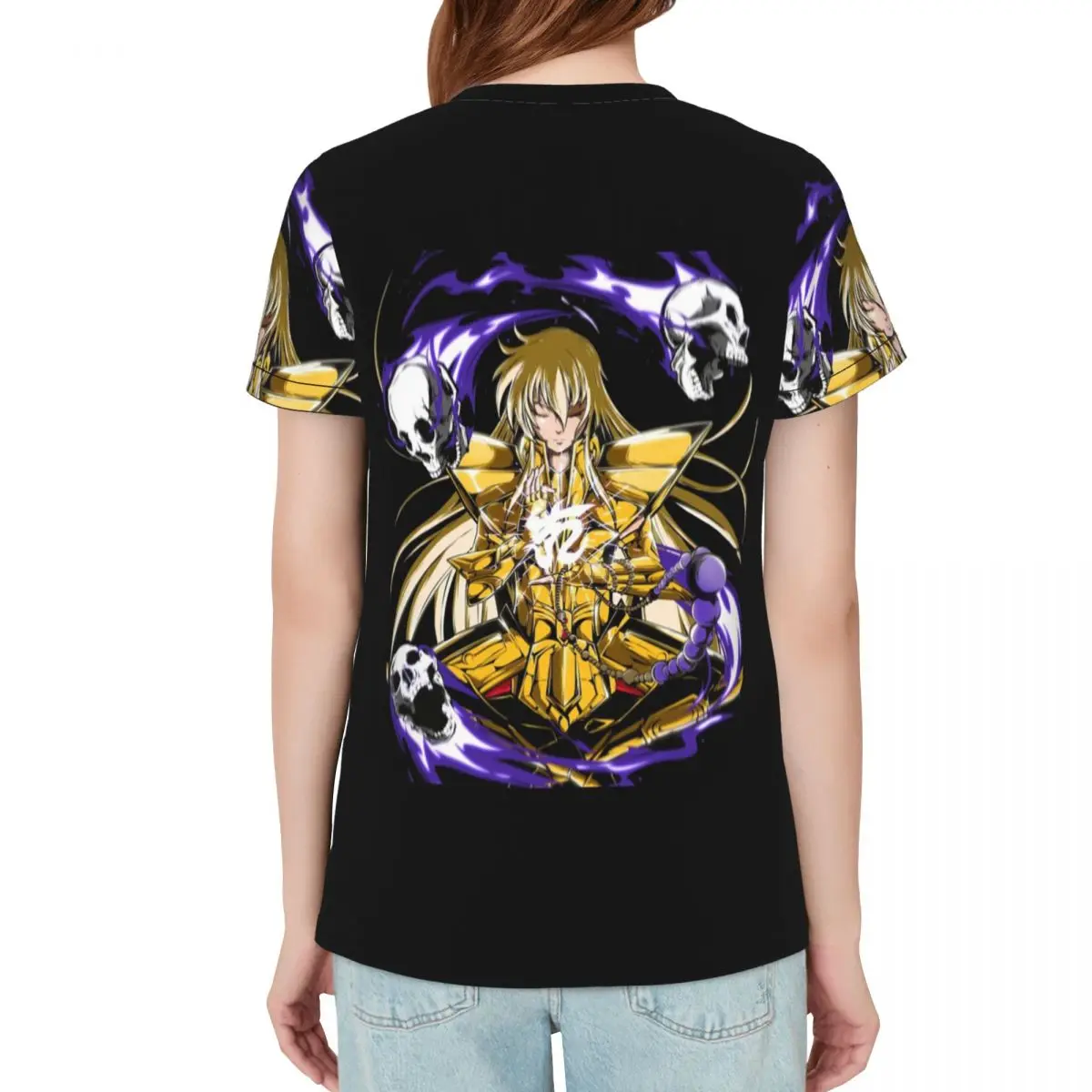 Knights Of The Zodiac Saint Seiya T-Shirt Women Short Sleeve T Shirts O-Neck Streetwear Cotton Summer Tees Streetwear