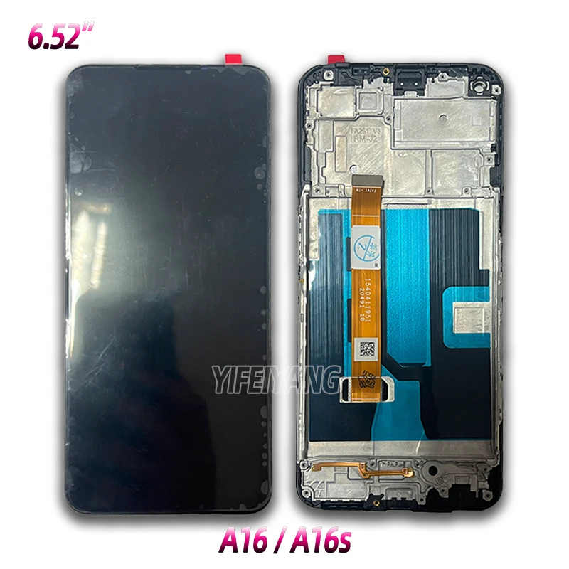 Original LCD Display Touch Screen Digitizer, Replacement Parts with Fingerprints, OPPO Reno5 Z 5G, A54, A16S, A54S, A33, A53